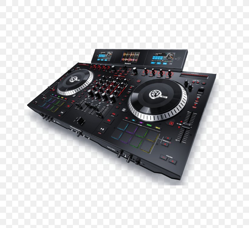 DJ Controller Audio Mixers Numark Industries Disc Jockey, PNG, 750x750px, Watercolor, Cartoon, Flower, Frame, Heart Download Free