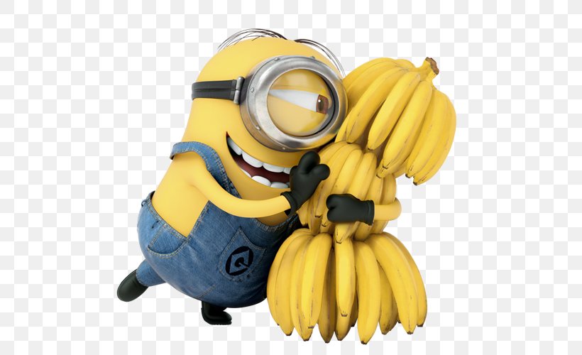 Stuart The Minion Despicable Me: Minion Rush YouTube Minions, PNG, 500x500px, Stuart The Minion, Animated Film, Banana, Banana Family, Despicable Me Download Free