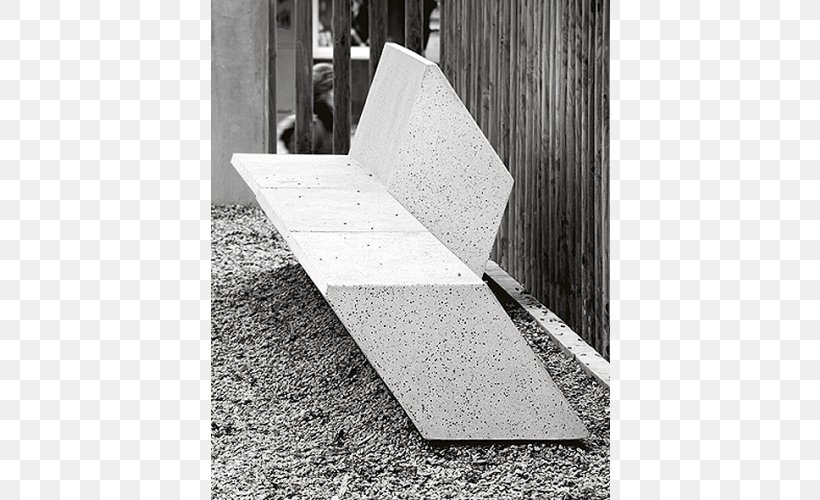 Chair Street Furniture Bench, PNG, 500x500px, Chair, Bench, Black And White, Chaise Longue, Concrete Download Free