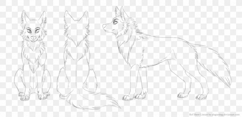 Gray Wolf Line Art Drawing Sketch, PNG, 900x437px, Gray Wolf, Animal Figure, Art, Artist, Artwork Download Free