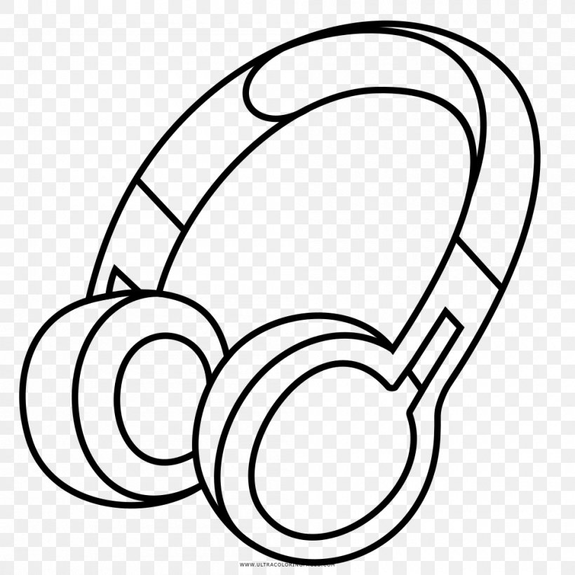 Headphones Drawing Line Art, PNG, 1000x1000px, Headphones, Area, Artwork, Audio, Black And White Download Free