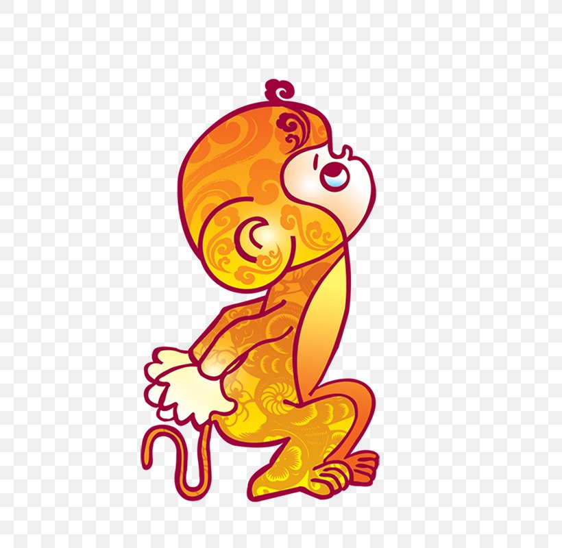 Monkey Euclidean Vector, PNG, 800x800px, Monkey, Animation, Art, Bainian, Fictional Character Download Free