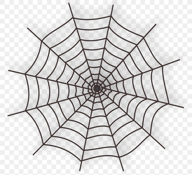 Spider Web Clip Art, PNG, 780x745px, Spider, Area, Autocad Dxf, Black And White, Halloween Download Free