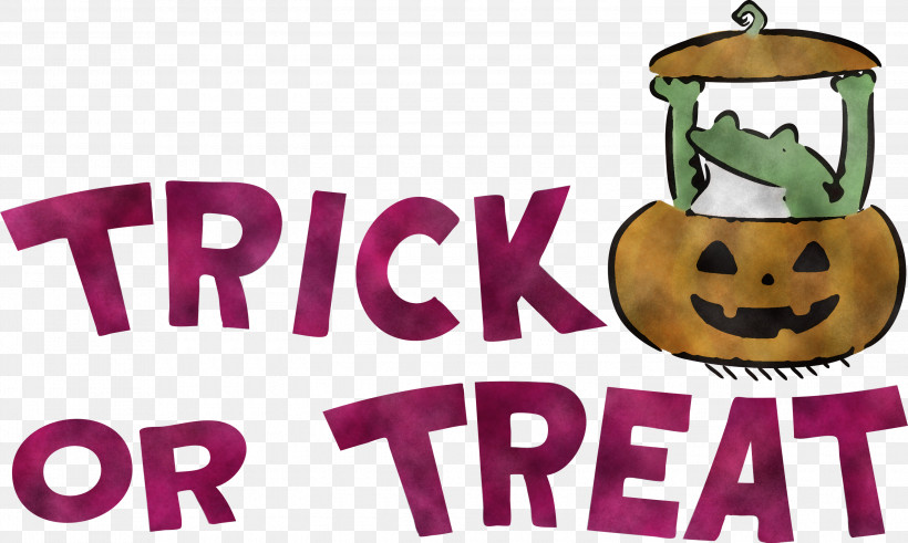 TRICK OR TREAT Halloween, PNG, 3000x1799px, Trick Or Treat, Biology, Fruit, Halloween, Logo Download Free