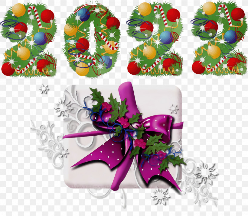 Christmas Day, PNG, 3000x2616px, Watercolor, Bauble, Christmas Day, Christmas Ornament M, Floral Design Download Free