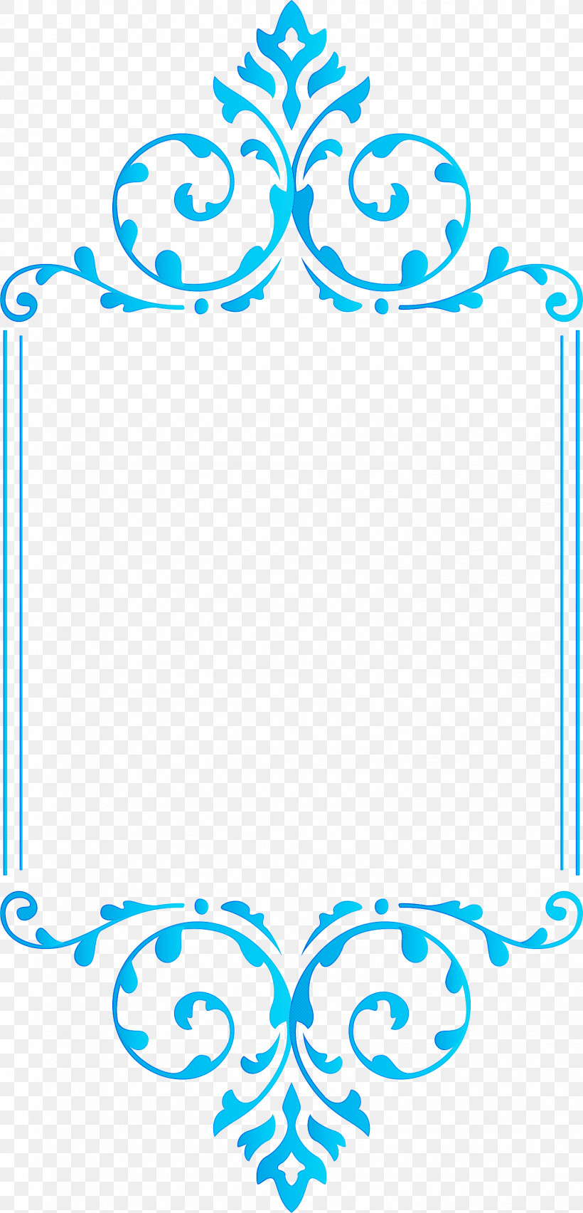 Classic Frame, PNG, 1443x3000px, Classic Frame, Aqua, Circle, Line Art ...