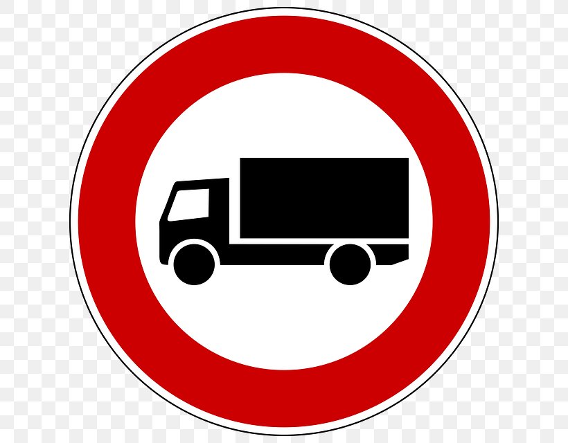 Truck Traffic Sign Motorway Services Vehicle Clip Art, PNG, 640x640px, Truck, Area, Brand, Driving, Large Goods Vehicle Download Free