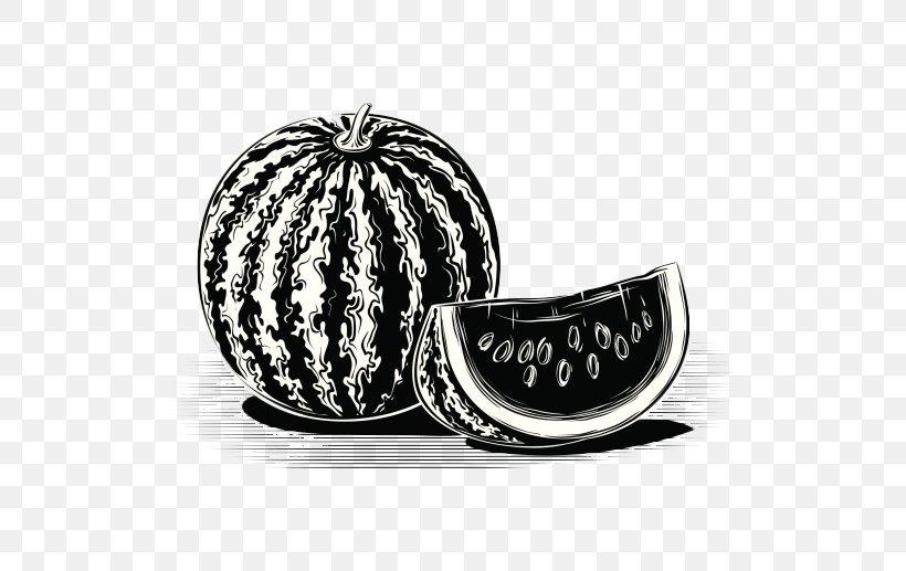 Watermelon Shutterstock Auglis, PNG, 517x517px, Watermelon, Auglis, Black And White, Drawing, Monochrome Download Free