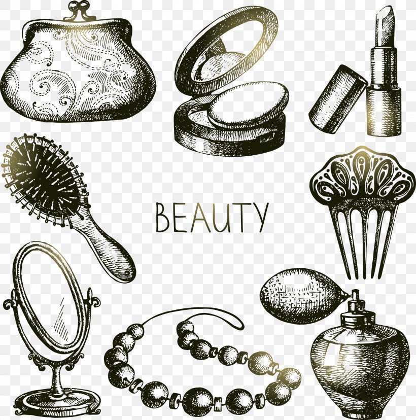 Cosmetics Drawing Stock Photography Illustration, PNG, 1623x1640px, Cosmetics, Brass, Drawing, Fashion, Metal Download Free