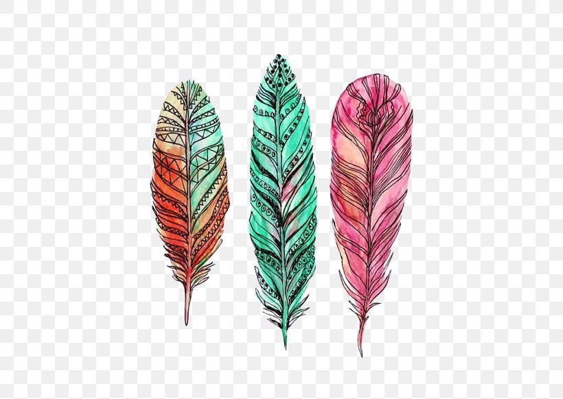 Feather Watercolor Painting Drawing Art, PNG, 500x582px, Feather, Art, Blue, Color, Colored Pencil Download Free