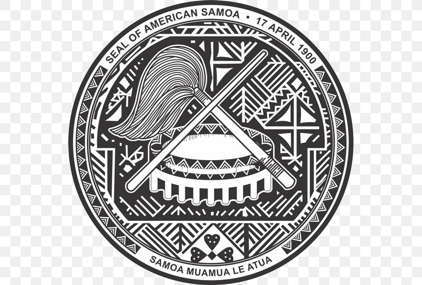 Government Of American Samoa United States Seal Of American Samoa, PNG, 555x555px, American Samoa, Badge, Black And White, Brand, Currency Download Free