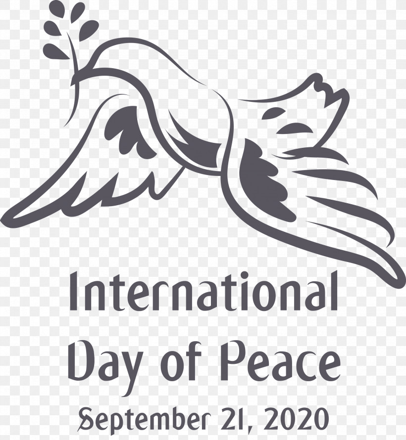 International Day Of Peace World Peace Day, PNG, 2762x3000px, International Day Of Peace, Beak, Black And White, Geometry, Line Download Free