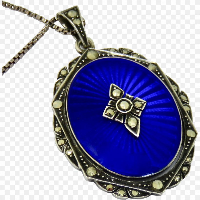 Locket Cobalt Blue Charms & Pendants Guilloché Necklace, PNG, 1452x1452px, Locket, Blue, Chain, Charms Pendants, Cobalt Download Free