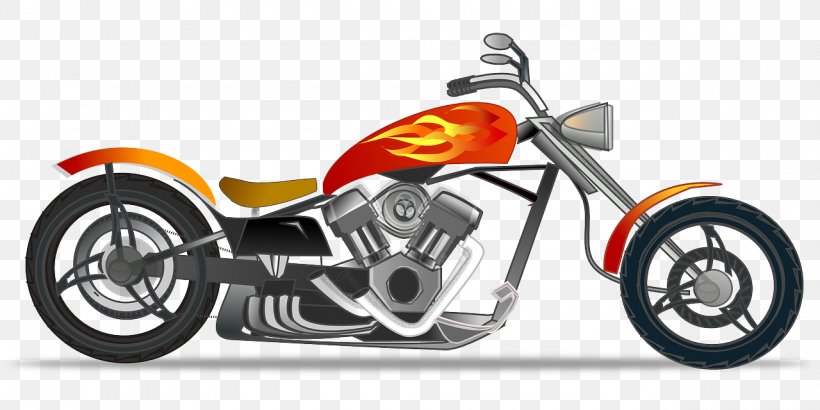 Vector Graphics Motorcycle Chopper Clip Art, PNG, 1280x640px, Motorcycle, Automotive Design, Bicycle, Bobber, Chopper Download Free