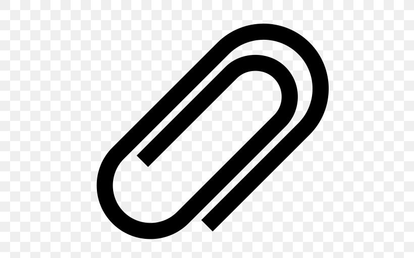 Paper Clip Clip Art, PNG, 512x512px, Paper Clip, Black And White, Brand, Email Attachment, Logo Download Free