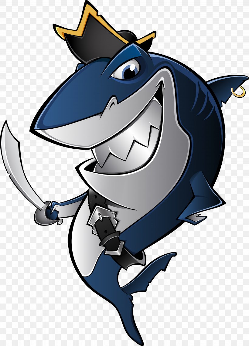 Shark Piracy Royalty-free Clip Art, PNG, 5646x7853px, Shark, Cartoon, Dolphin, Fictional Character, Fish Download Free