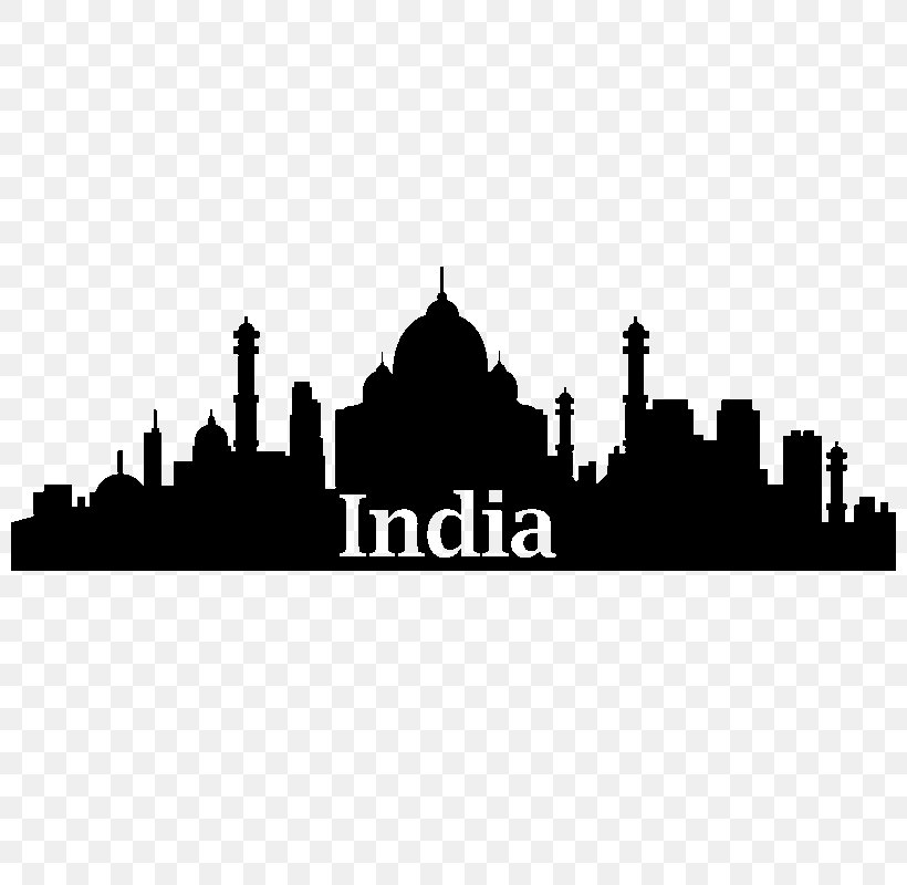 Delhi Skyline Silhouette, PNG, 800x800px, Delhi, Architecture, Art, Black And White, Brand Download Free