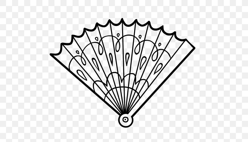 Royalty-free Hand Fan, PNG, 600x470px, Royaltyfree, Area, Black And White, Color, Coloring Book Download Free