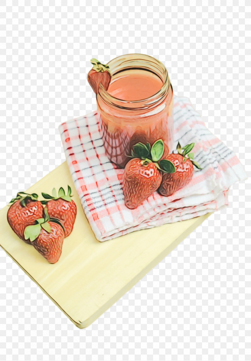 Strawberry, PNG, 1200x1729px, Watercolor, Flavor, Fruit, Fruit Preserves, Paint Download Free