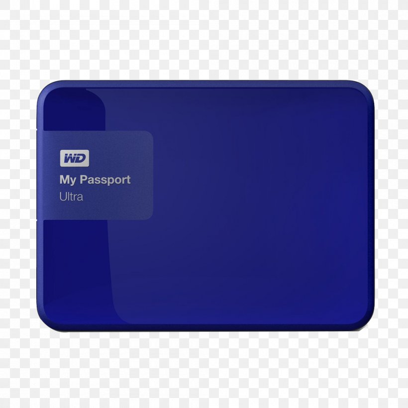 WD My Passport Ultra HDD Hard Drives USB 3.0 Western Digital, PNG, 1000x1000px, Wd My Passport Ultra Hdd, Blue, Cobalt Blue, Data Storage, Disk Enclosure Download Free