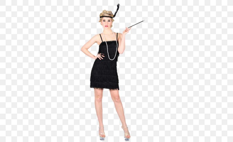 1920s Flapper Costume Party Dress, PNG, 500x500px, Flapper, Charleston, Cigarette Holder, Clothing, Clothing Accessories Download Free