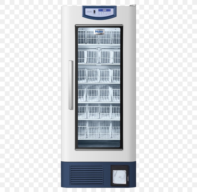 Refrigerator Haier Blood Bank Auto-defrost Freezers, PNG, 800x800px, Refrigerator, Autodefrost, Bank, Biomedicine, Blood Download Free