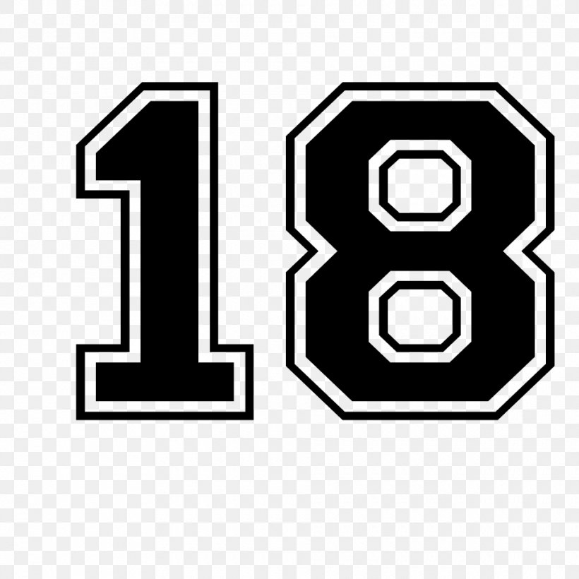 T-shirt Number American Football Jersey, PNG, 960x960px, Tshirt, American Football, Area, Black And White, Brand Download Free