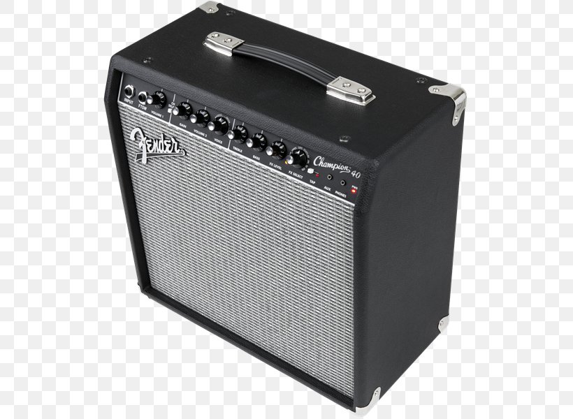 Guitar Amplifier Fender Champion 40 Bass Guitar Electric Guitar, PNG, 523x600px, Guitar Amplifier, Amplifier, Audio, Audio Equipment, Bass Guitar Download Free