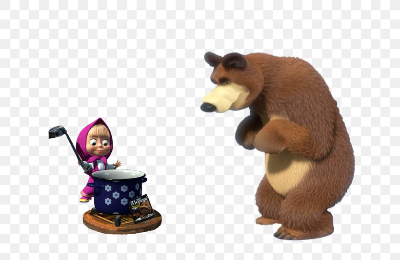 Masha And The Bear Figurine, PNG, 750x534px, Bear, Figurine, Masha And The Bear Download Free