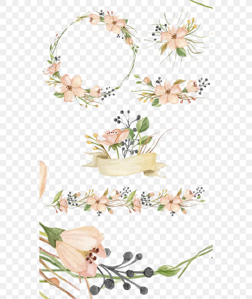 Watercolor: Flowers Watercolor Painting Vector Graphics Image, PNG, 564x972px, Watercolor Flowers, Art, Blossom, Botany, Branch Download Free