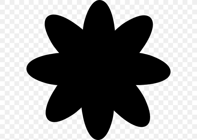 Clip Art, PNG, 600x586px, Logo, Asterisk, Black And White, Monochrome Photography, Petal Download Free