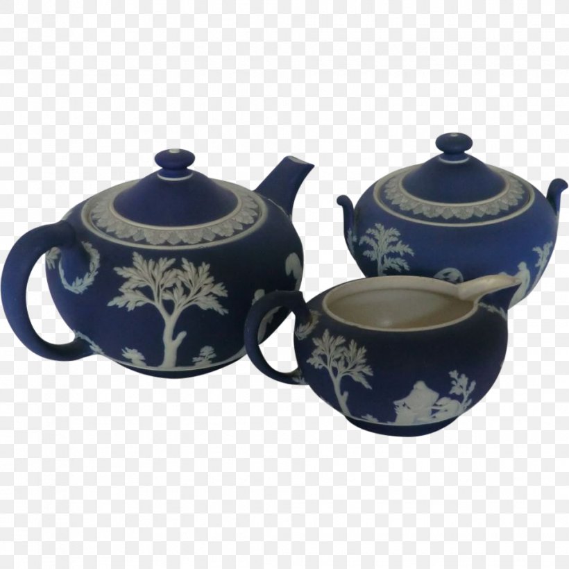 Cobalt Blue Kettle Jasperware Tea Set Teapot, PNG, 965x965px, Cobalt Blue, Blue, Blue And White Porcelain, Ceramic, Creamer Download Free