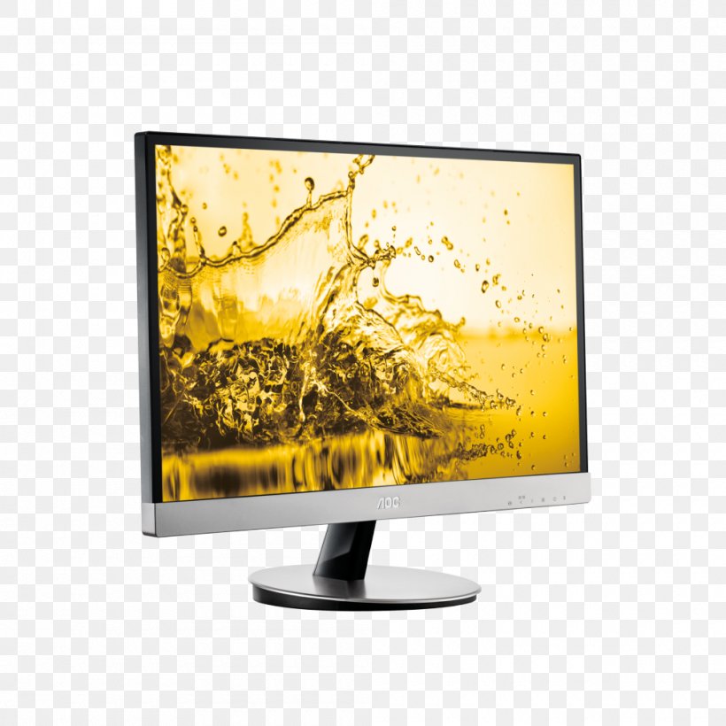 Computer Monitors Liquid-crystal Display AOC International IPS Panel VGA Connector, PNG, 1000x1000px, Computer Monitors, Aoc International, Computer, Computer Monitor, Computer Monitor Accessory Download Free