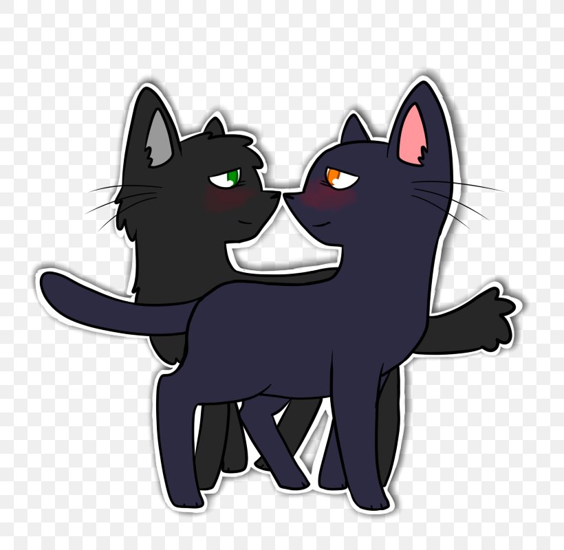 Hollyleaf Crowfeather Black Cat Whiskers, PNG, 800x800px, Hollyleaf, Black, Black Cat, Carnivoran, Cartoon Download Free