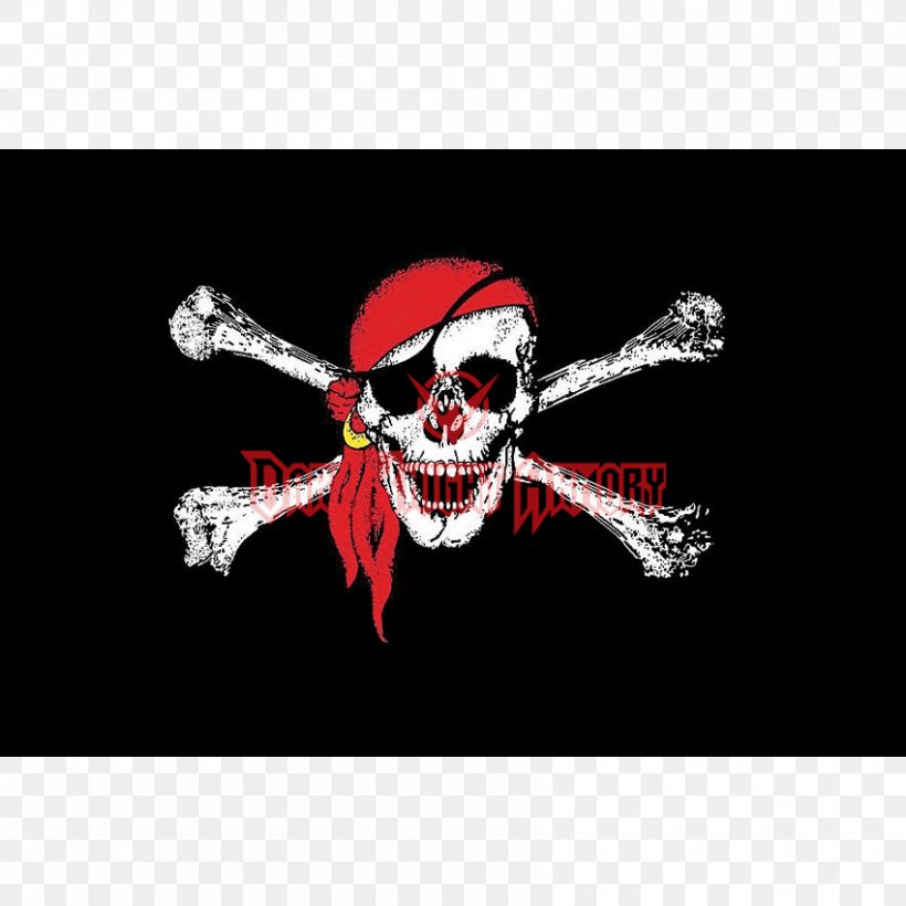 Jolly Roger Flag Of Wales Piracy Bandana, PNG, 850x850px, Jolly Roger, Bandana, Banner, Blackbeard, Bone Download Free