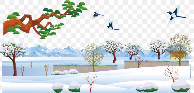 Daxue Snow Winter, PNG, 1509x722px, Daxue, Art, Branch, Designer, Flightless Bird Download Free