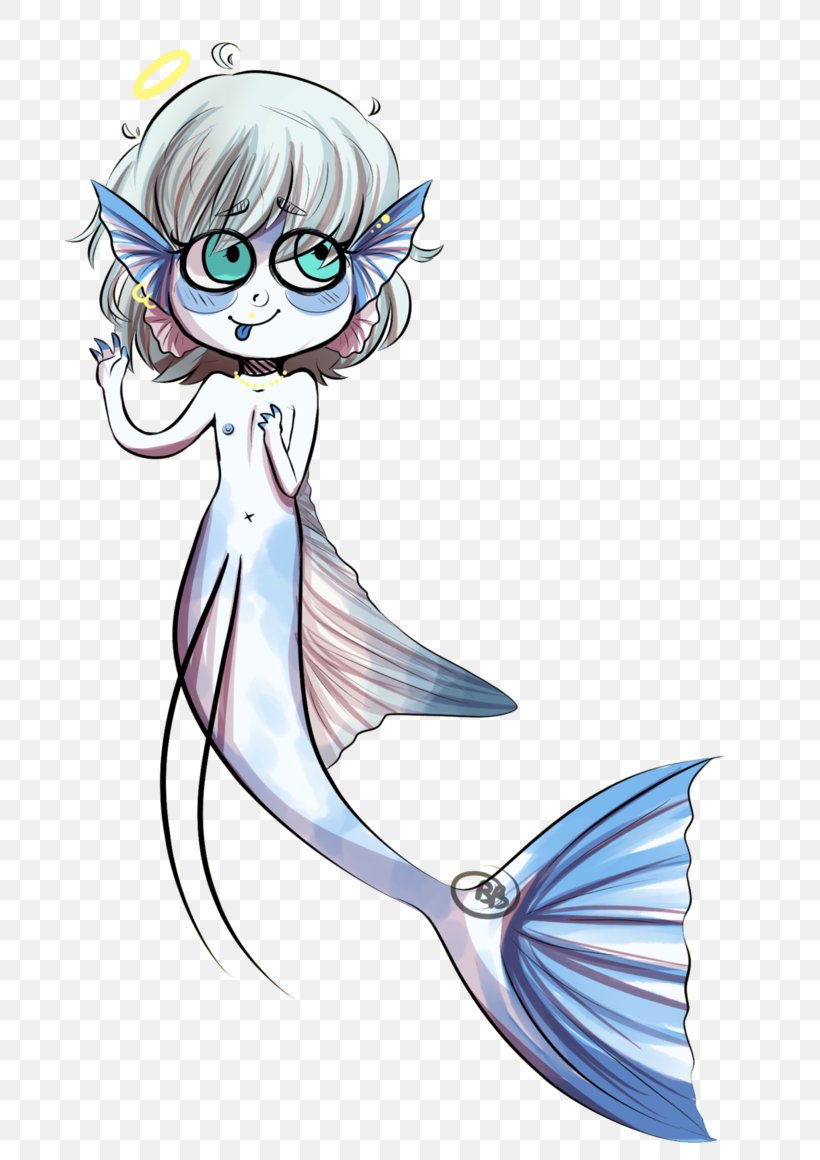 Fairy Marine Mammal Mermaid Clip Art, PNG, 689x1160px, Watercolor, Cartoon, Flower, Frame, Heart Download Free