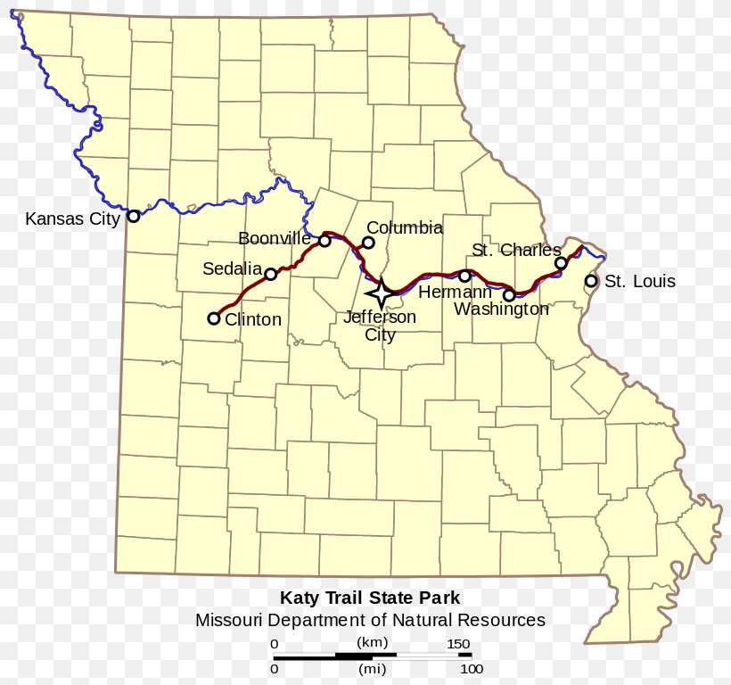 Katy Trail State Park Missouri River Sedalia Lewis And Clark National Historic Trail Lewis And Clark Expedition, PNG, 818x768px, Missouri River, Area, Atlas, Diagram, Ecoregion Download Free