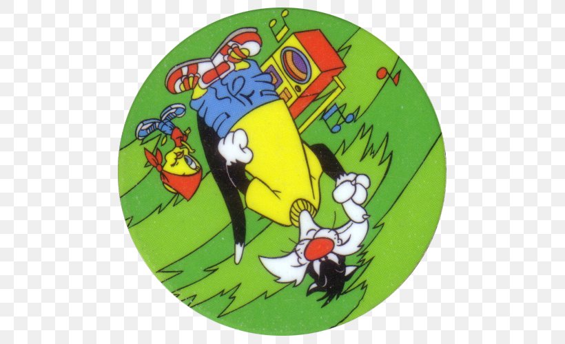 Looney Tunes Tazos Cartoon Character, PNG, 500x500px, Looney Tunes, Cartoon, Character, Grass, Green Download Free