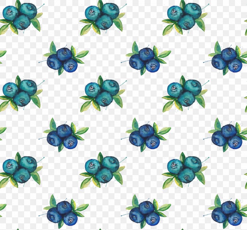 Blueberry, PNG, 2632x2448px, Blueberry, Aqua, Flat Design, Flora, Floral Design Download Free