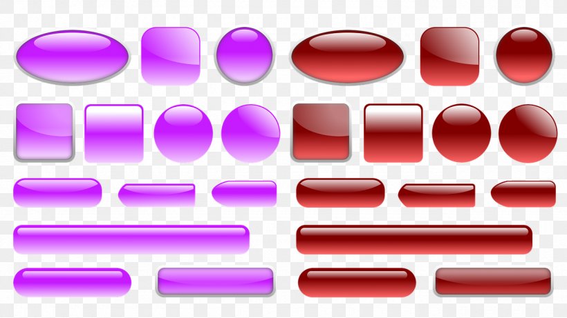 Clip Art Button Image, PNG, 1280x720px, Button, Magenta, Material Property, Pink, Purple Download Free