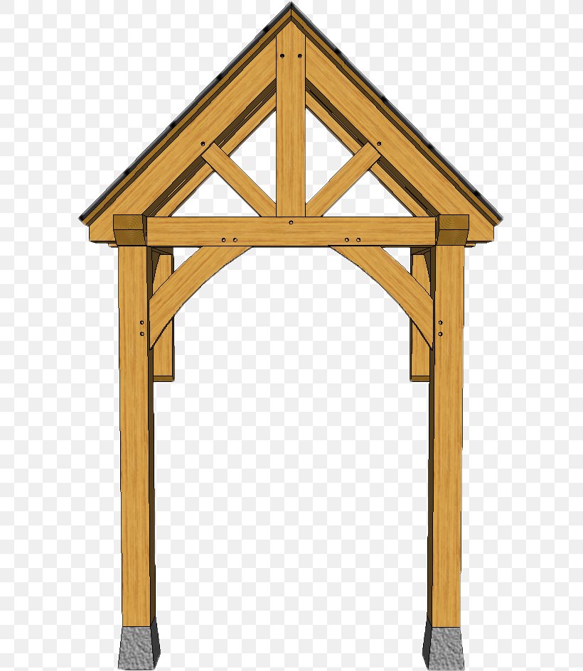 King Post Porch Timber Framing Truss, PNG, 601x945px, Post, Bracket, Building, Column, Framing Download Free