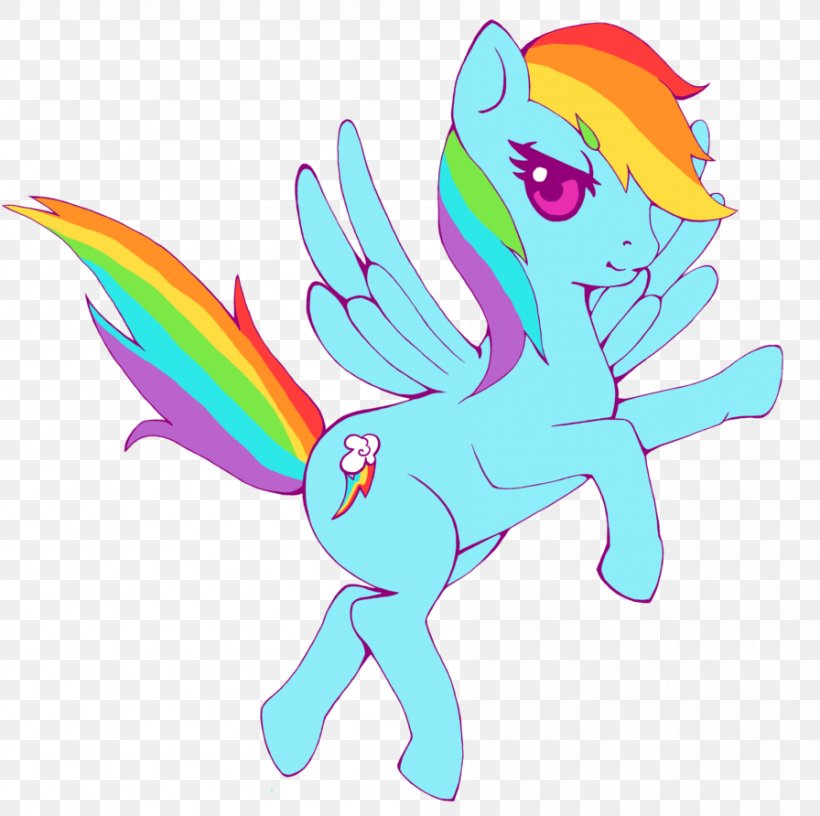 Pony Rainbow Dash Horse Clip Art, PNG, 896x892px, Watercolor, Cartoon, Flower, Frame, Heart Download Free