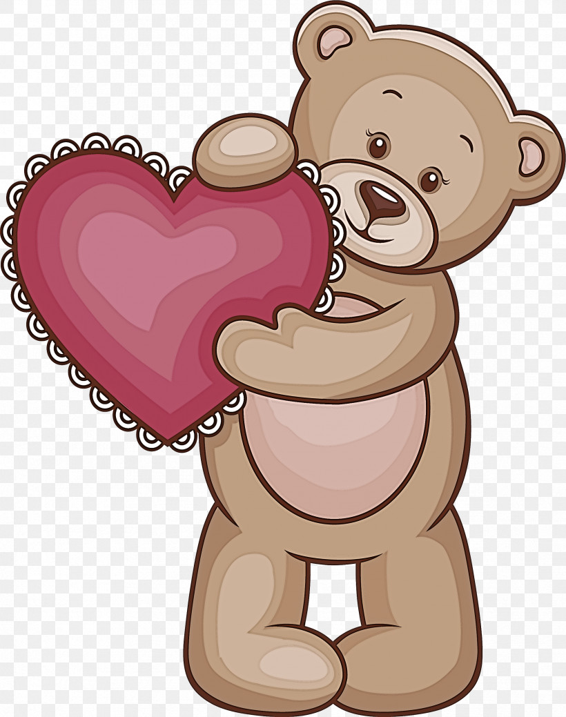 Teddy Bear, PNG, 2367x3000px, Cartoon, Cheek, Heart, Love, Teddy Bear Download Free