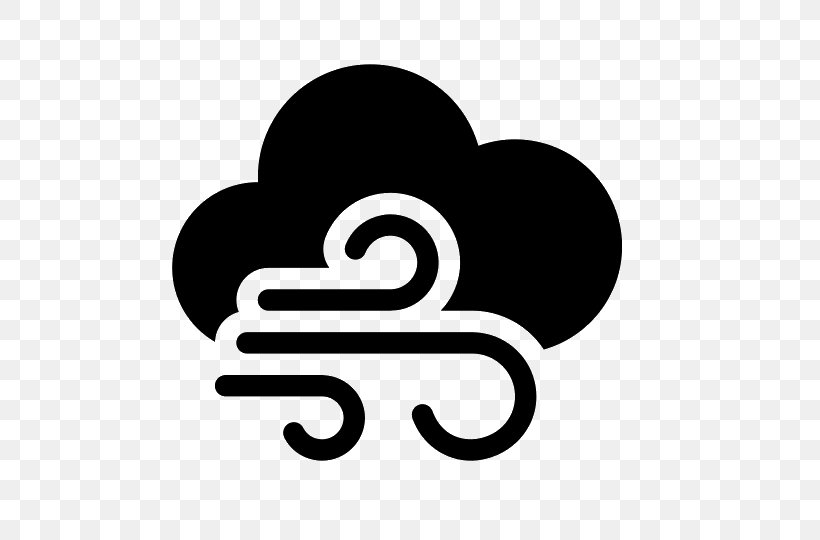 Wind Weather Meteorology Rain, PNG, 540x540px, Wind, Black And White, Brand, Climate, Logo Download Free