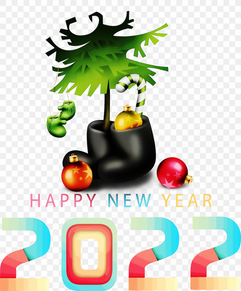 Happy 2022 New Year 2022 New Year 2022, PNG, 2486x3000px, Christmas Day, Drawing, Fruit, Legume, Lima Bean Download Free