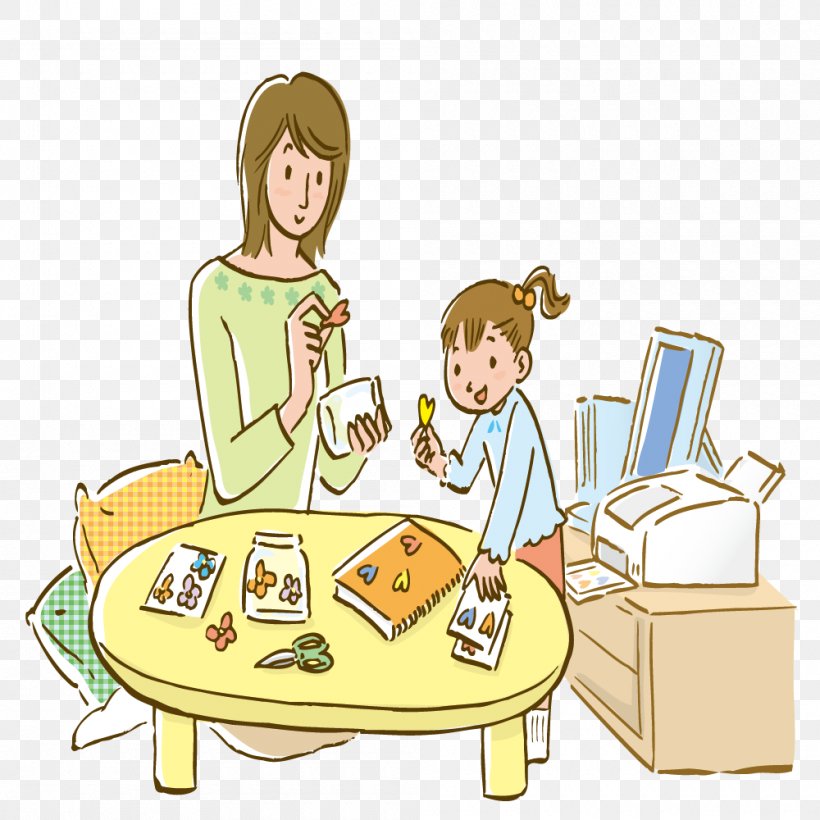 Housewife Daughter Clip Art, PNG, 1000x1000px, Housewife, Area, Art, Cartoon, Child Download Free