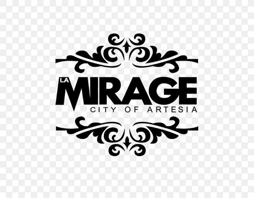 La Mirage Logo Nightclub Cerritos, PNG, 704x639px, Logo, Artesia, Black, Black And White, Brand Download Free