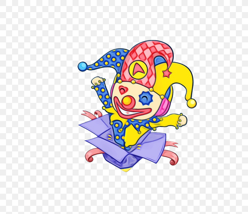 Jester Cartoon Nose Clown Sticker, PNG, 803x707px, Watercolor, Cartoon, Clown, Jester, Nose Download Free