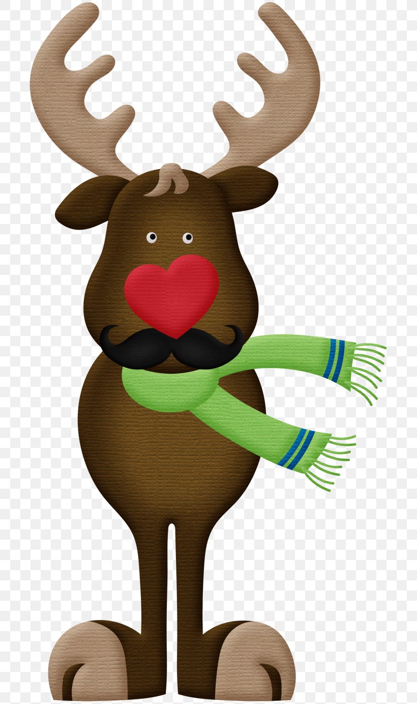 Reindeer Santa Claus Christmas Ornament Rudolph Clip Art, PNG, 712x1383px, Reindeer, Antler, Christmas, Christmas Decoration, Christmas Elf Download Free